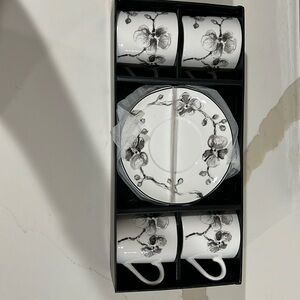 Brand new Michael Aram Black Orchid Espresso Set